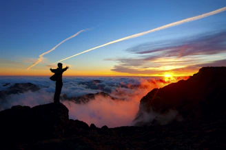 Puesta de sol en el Pico de las Nieves. Gran Canaria