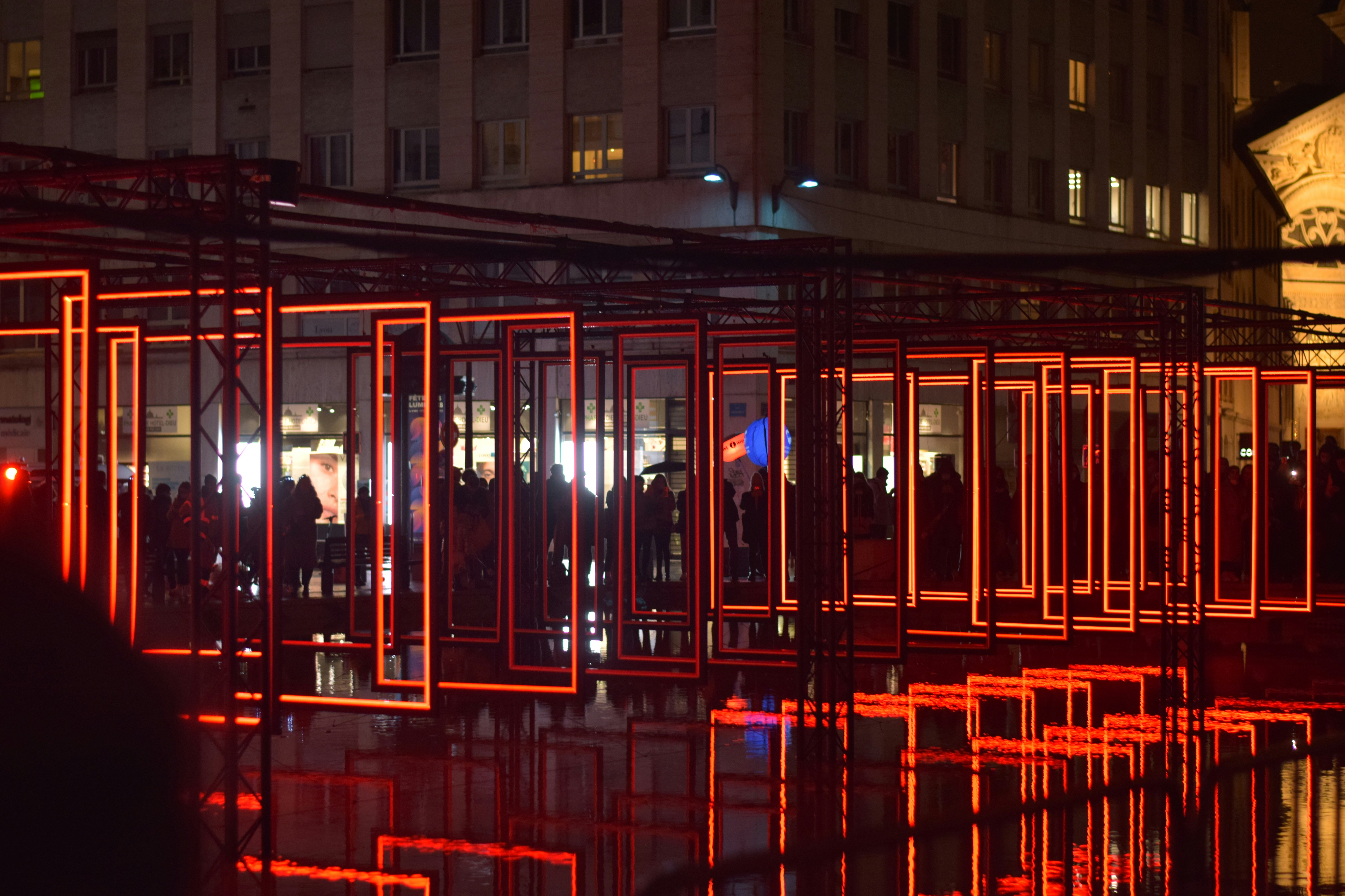 Lyon Fête des Lumières light installation