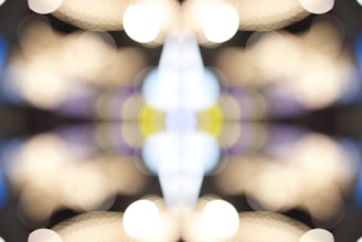 a blurry photo of a circular object