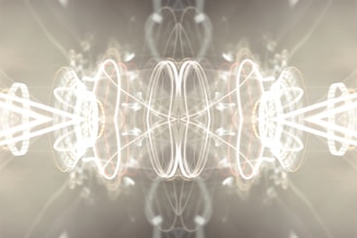 An abstract visualization of the eight principles as intertwined light and organic forms.