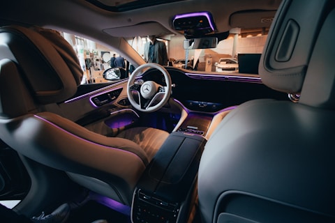 Interior do Mercedes EQS