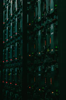 a very large array of electronic equipment in a room