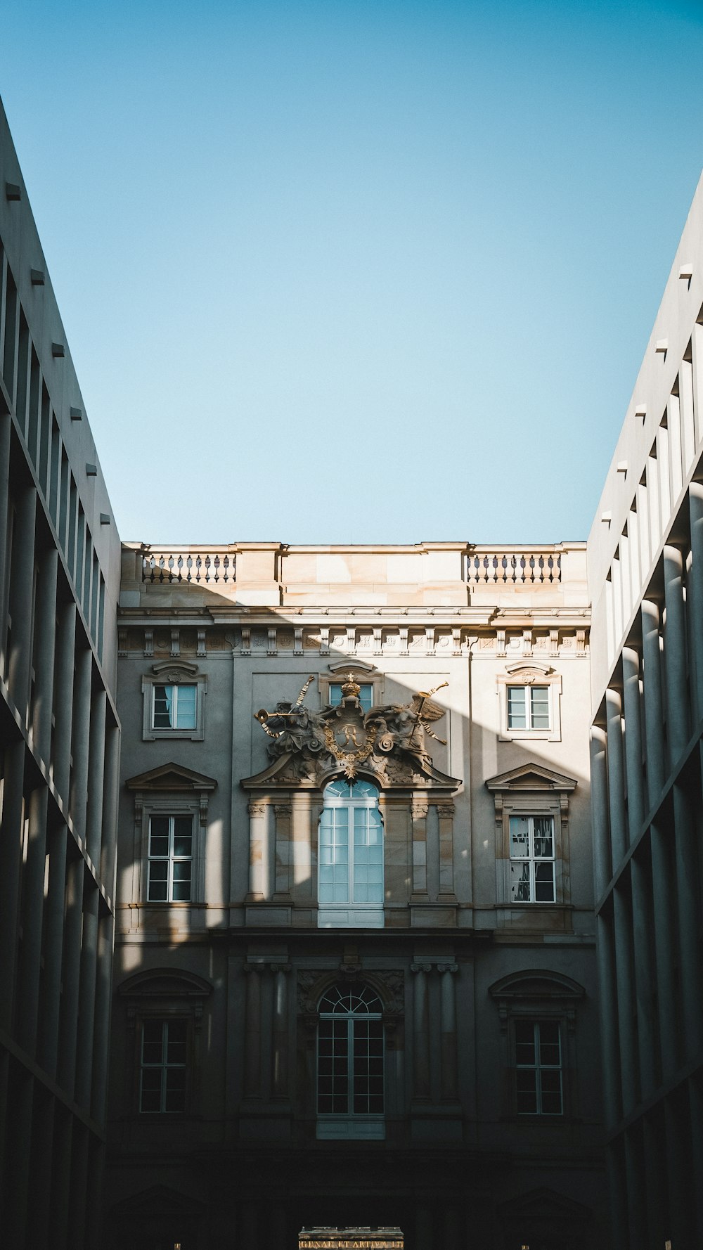 a building with a clock on the front of it