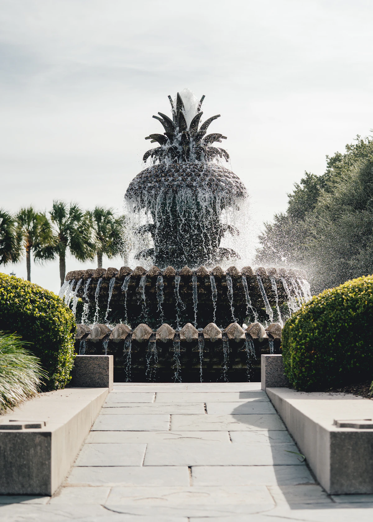 Pineapple Fountain at Waterfront Park in Charleston