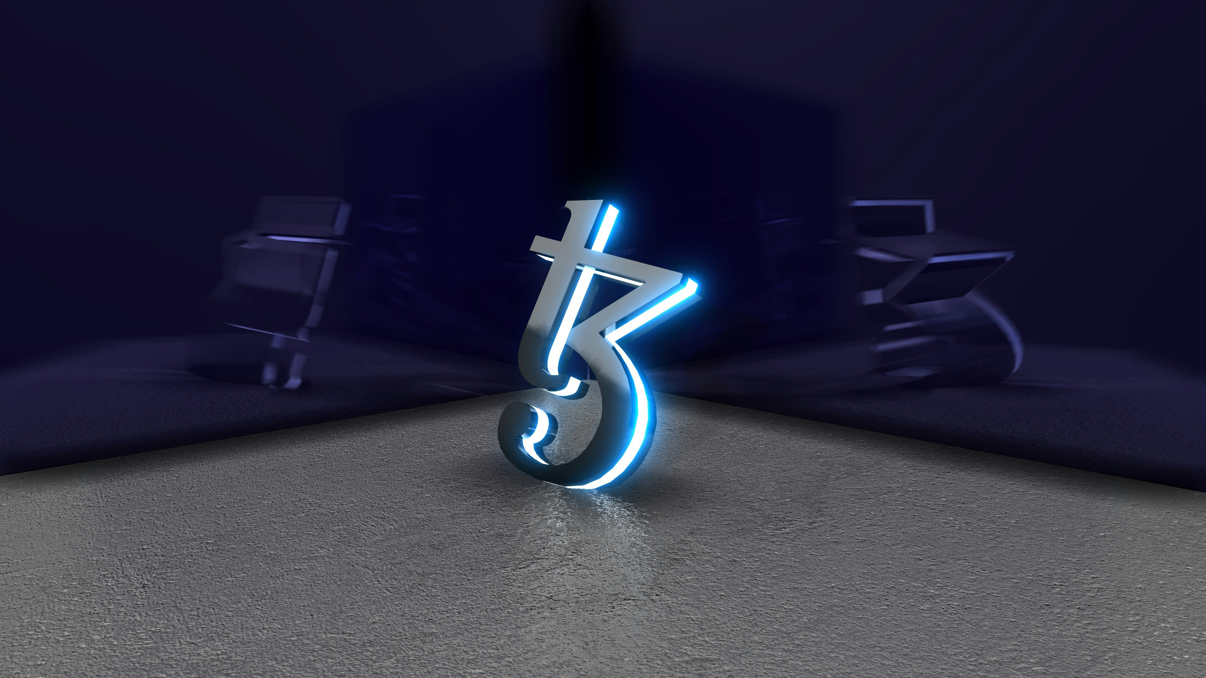 a lit up sign sitting on top of a table