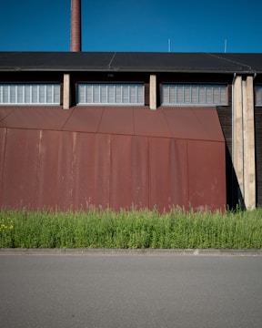 An industrial facility with a fresh coat of paint.
