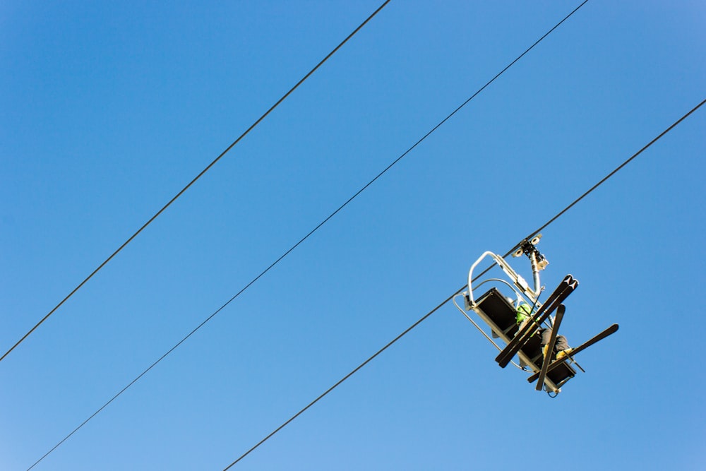 a traffic light sitting on top of a metal pole