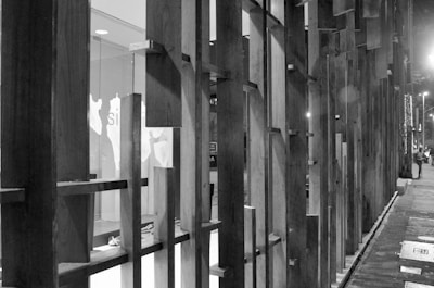 A neat v-bend fence panel enhancing a public space.