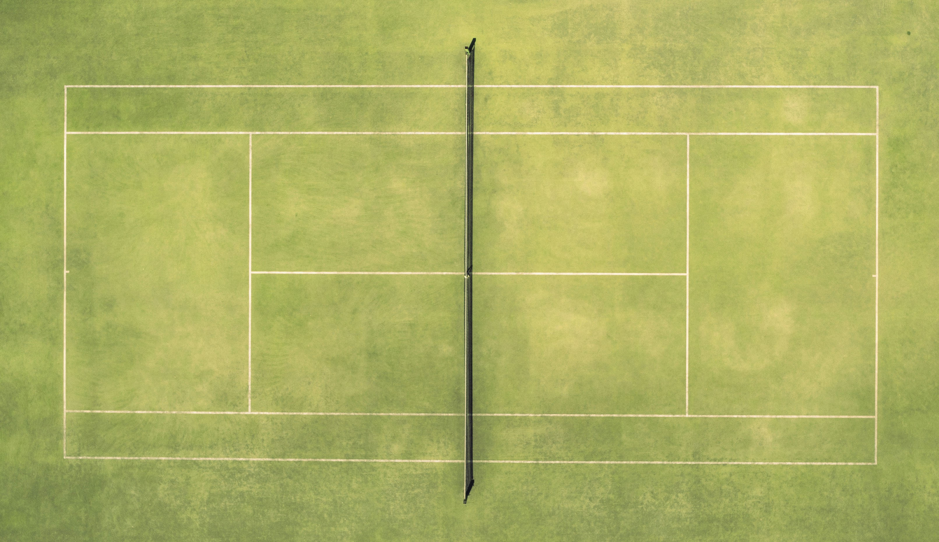 A tennis court.