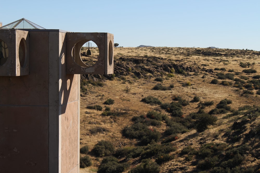 a building in the middle of a desert