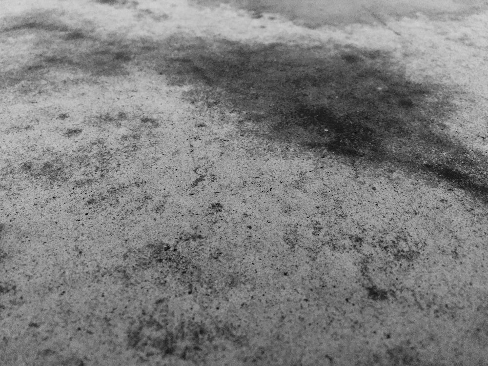 a black and white photo of snow on the ground
