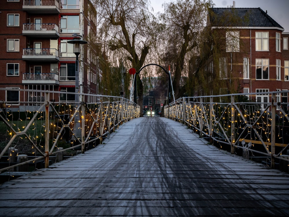 a bridge with a car going over it