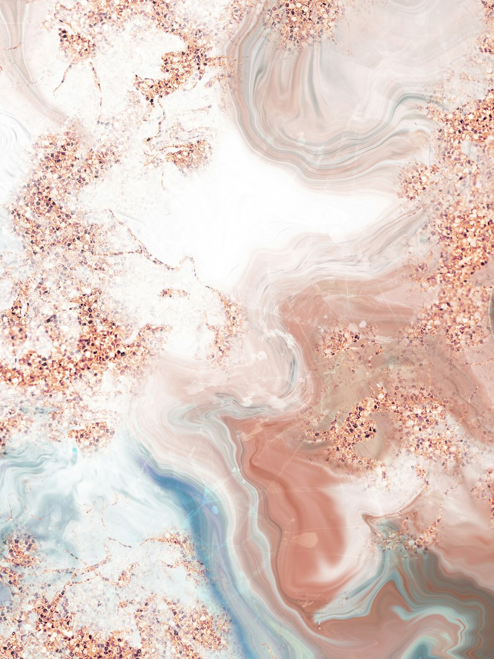 a marble background with pink and blue colors