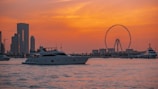a large white boat in a body of water