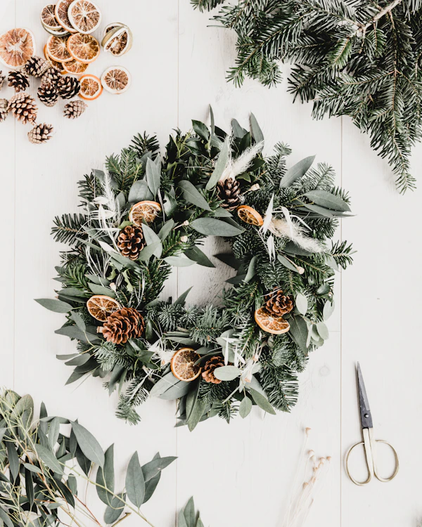 wreath making