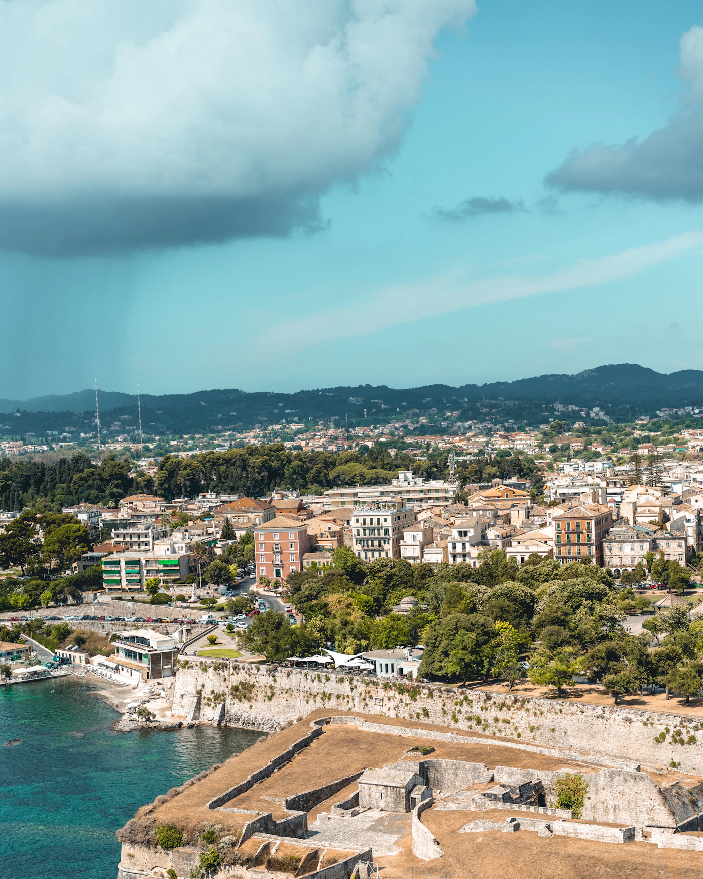 Destination view representing Corfu