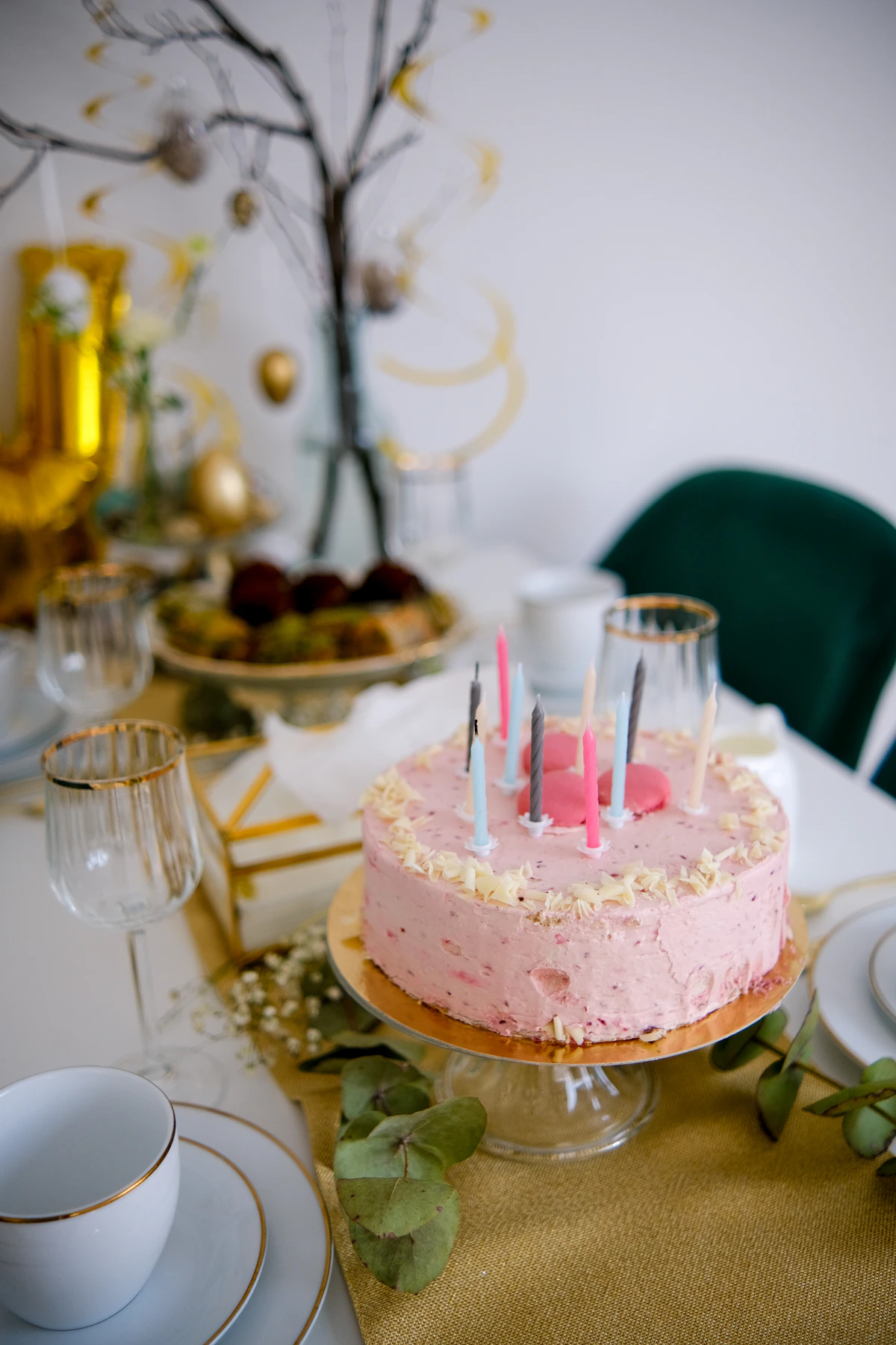 Pink Drip Cake