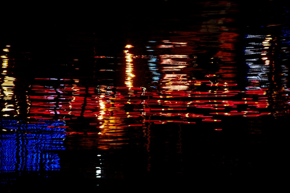 a reflection of a building in the water