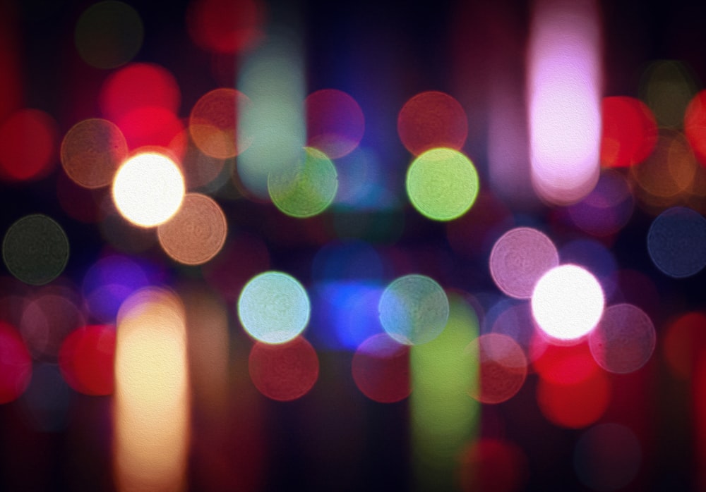 a blurry photo of a bunch of lights