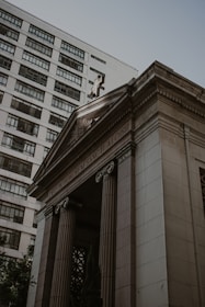 a tall building with a clock on top of it