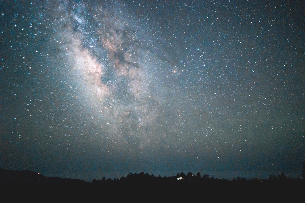 the night sky with a lot of stars