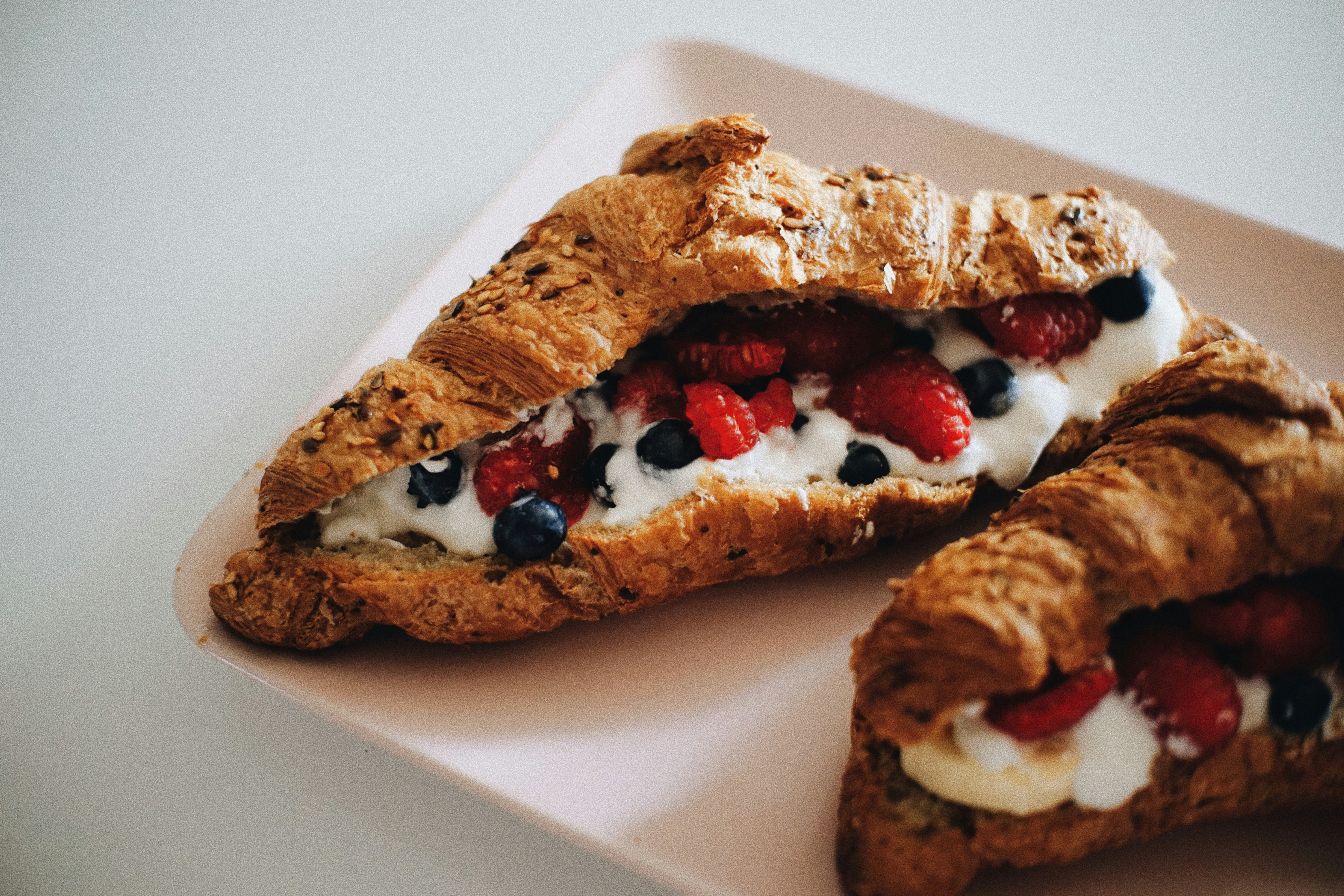 Berry and Cream Croissant