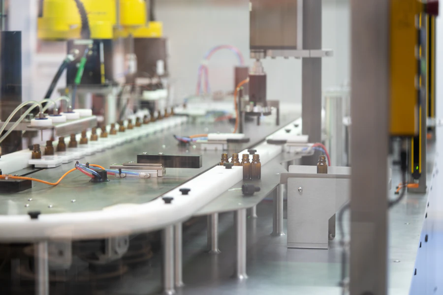 Automated conveyor line with robotic inspection stations