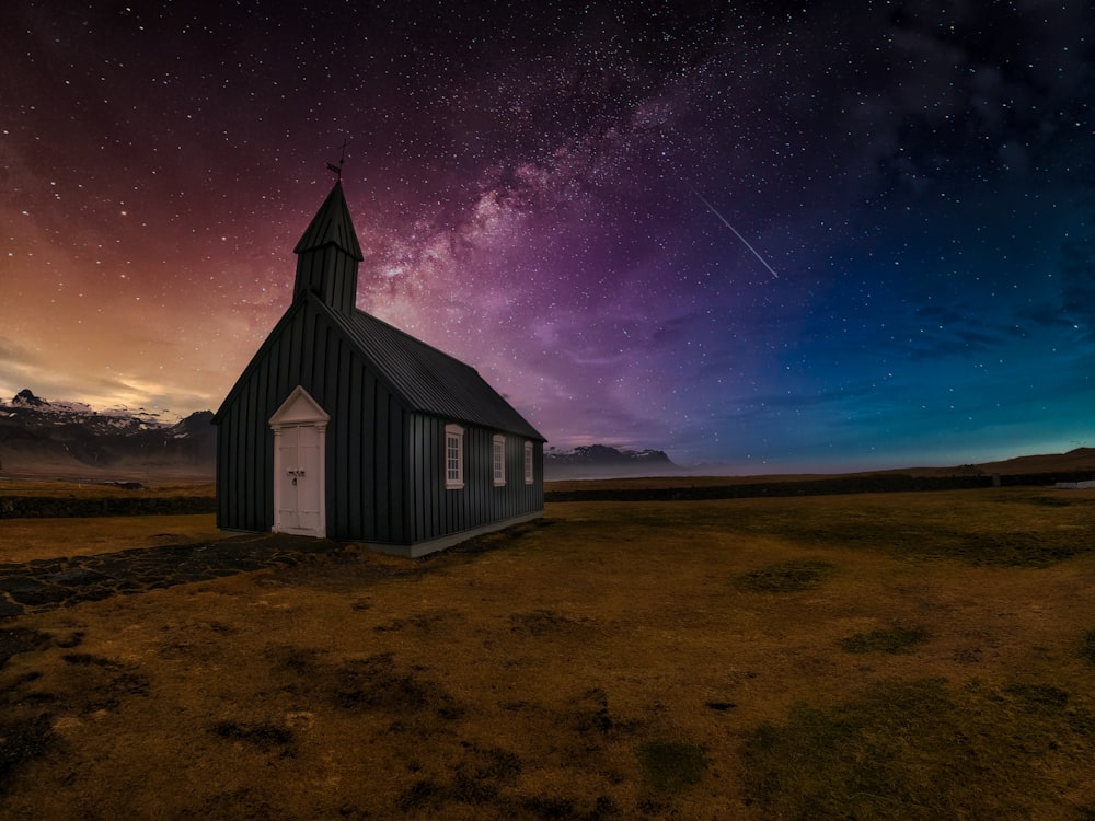 a small church in the middle of nowhere