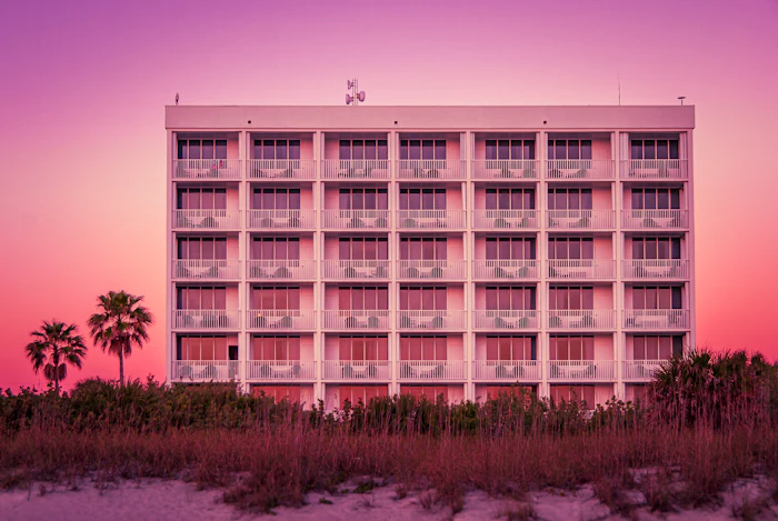 Florida beachfront condo building