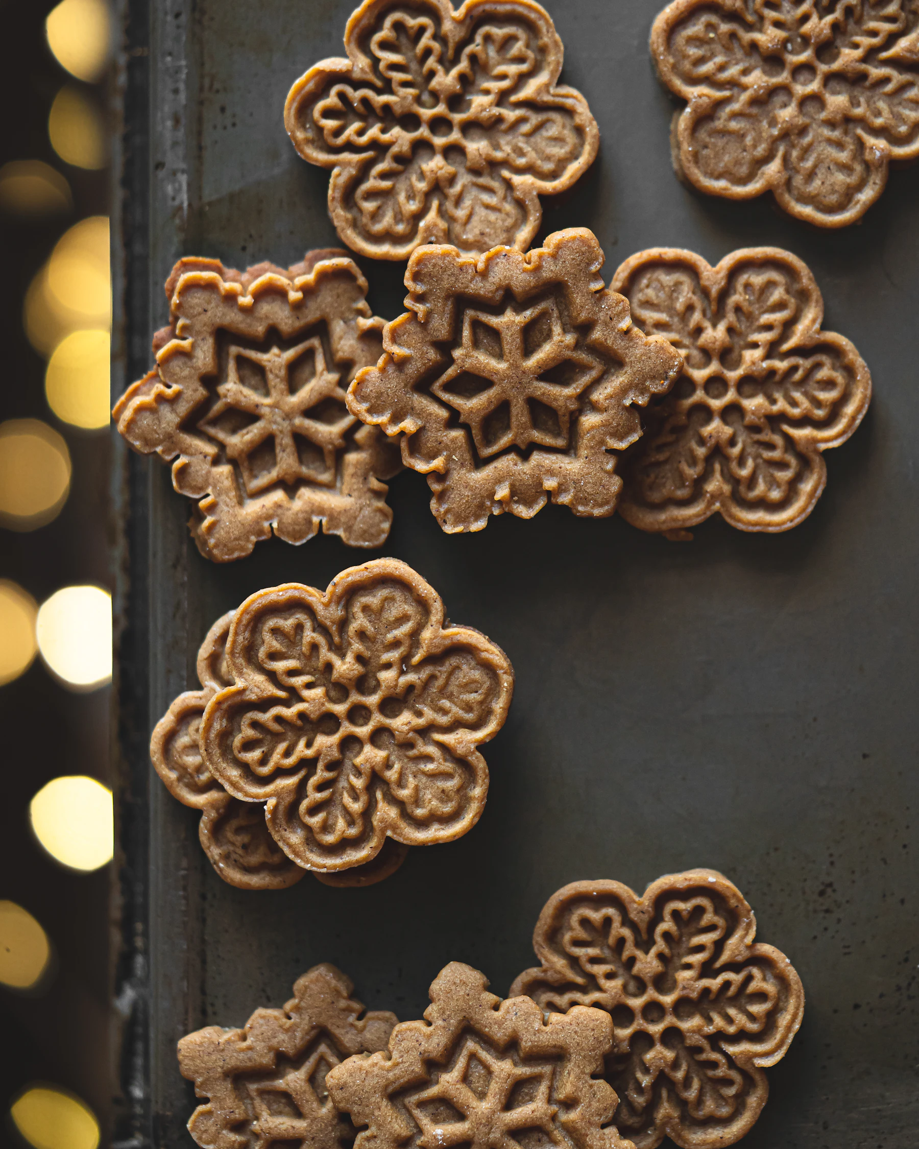 baked cookies or British sweet biscuits on a baking tray