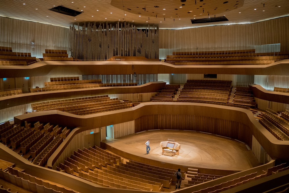 a large auditorium filled with lots of seats