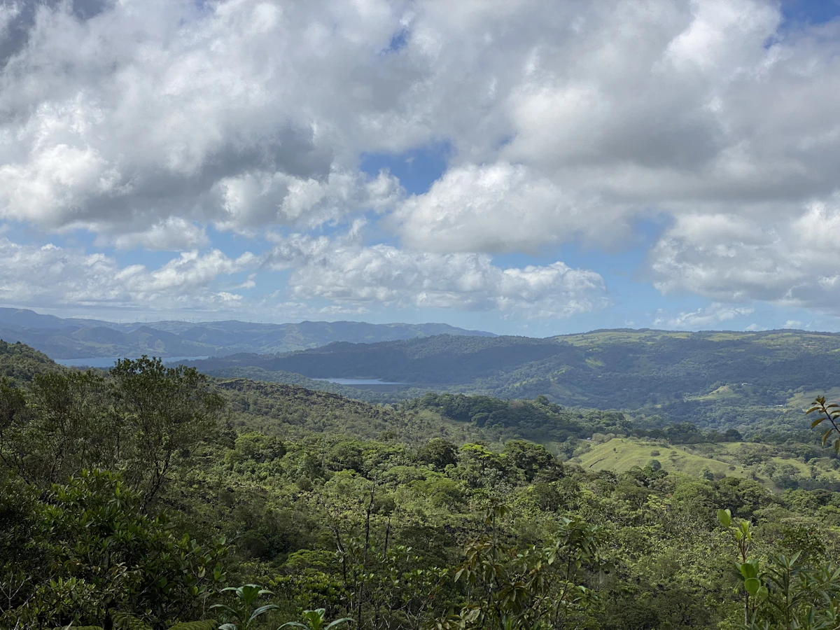 Costa Rica Pacific coast landscape and surf break
