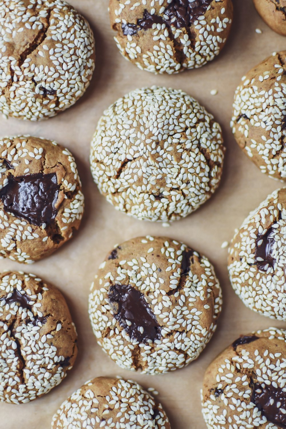 a bunch of cookies that are on a table