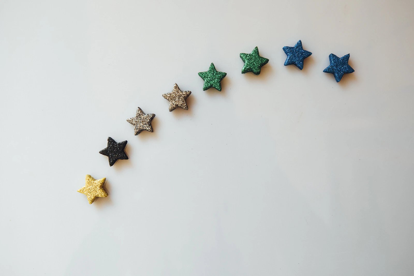 A row of rating stars, representing the customer reviews that drive dispensary visibility and walk-in traffic