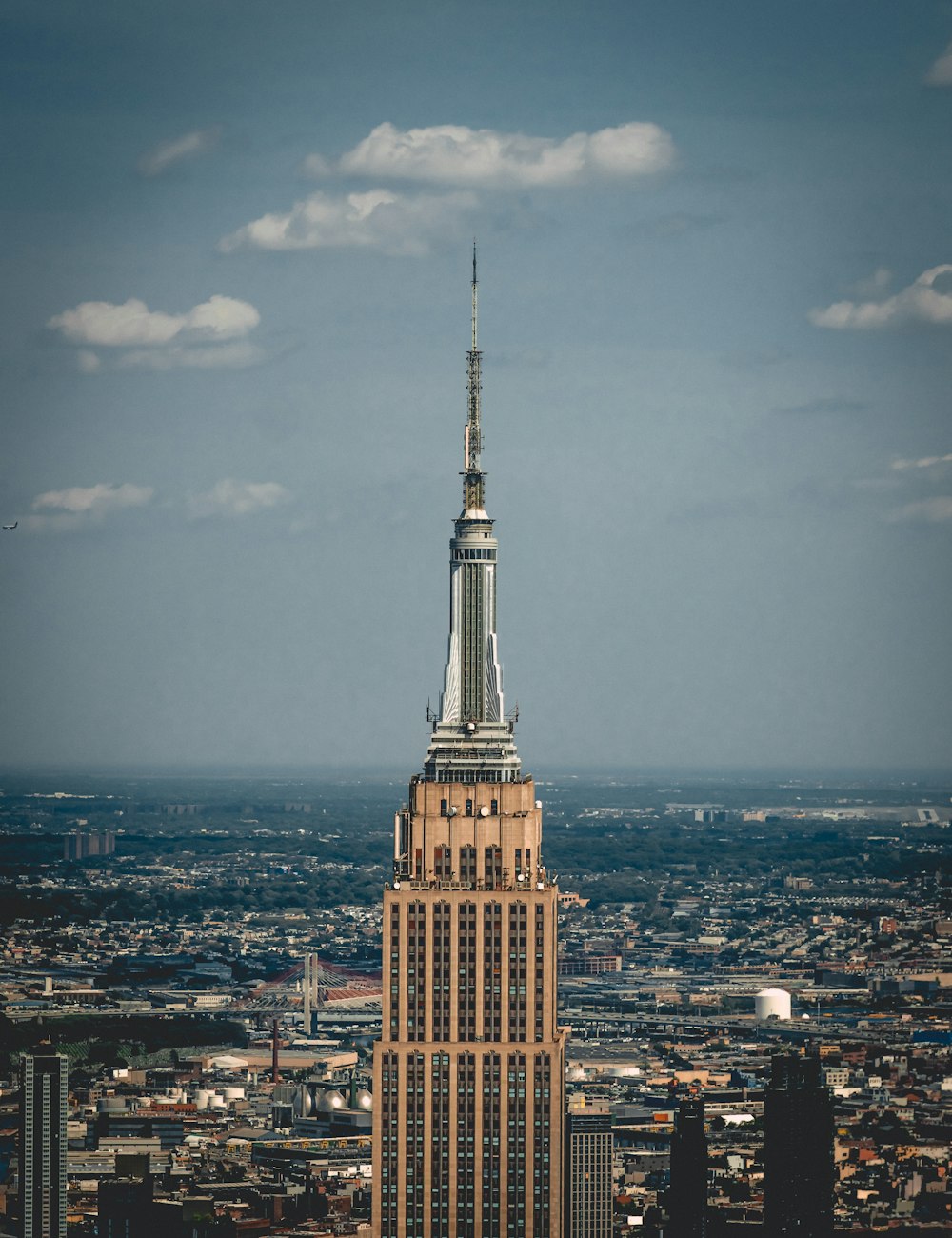 a tall building with a spire on top of it