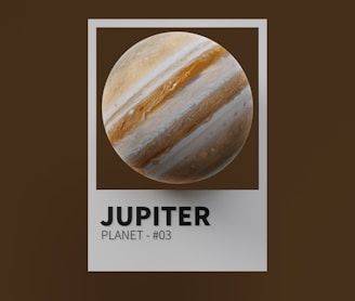 a picture of a planet with the name jupiter on it