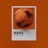 A close-up image of the planet Mars, highlighted with its reddish and brownish soil, surrounded by a white border with the text 'MARS PLANET - #04' written at the bottom. The background is a solid orange color.
