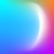 A gradient background blending from blue to purple, with a smooth transition created by soft, blurred edges. The top left corner displays a greenish-blue hue while the bottom right corner shifts to bright orange. In the middle, a white crescent shape adds a gentle flair to the abstract design.