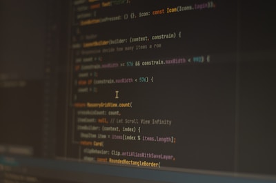 a computer screen with a bunch of code on it