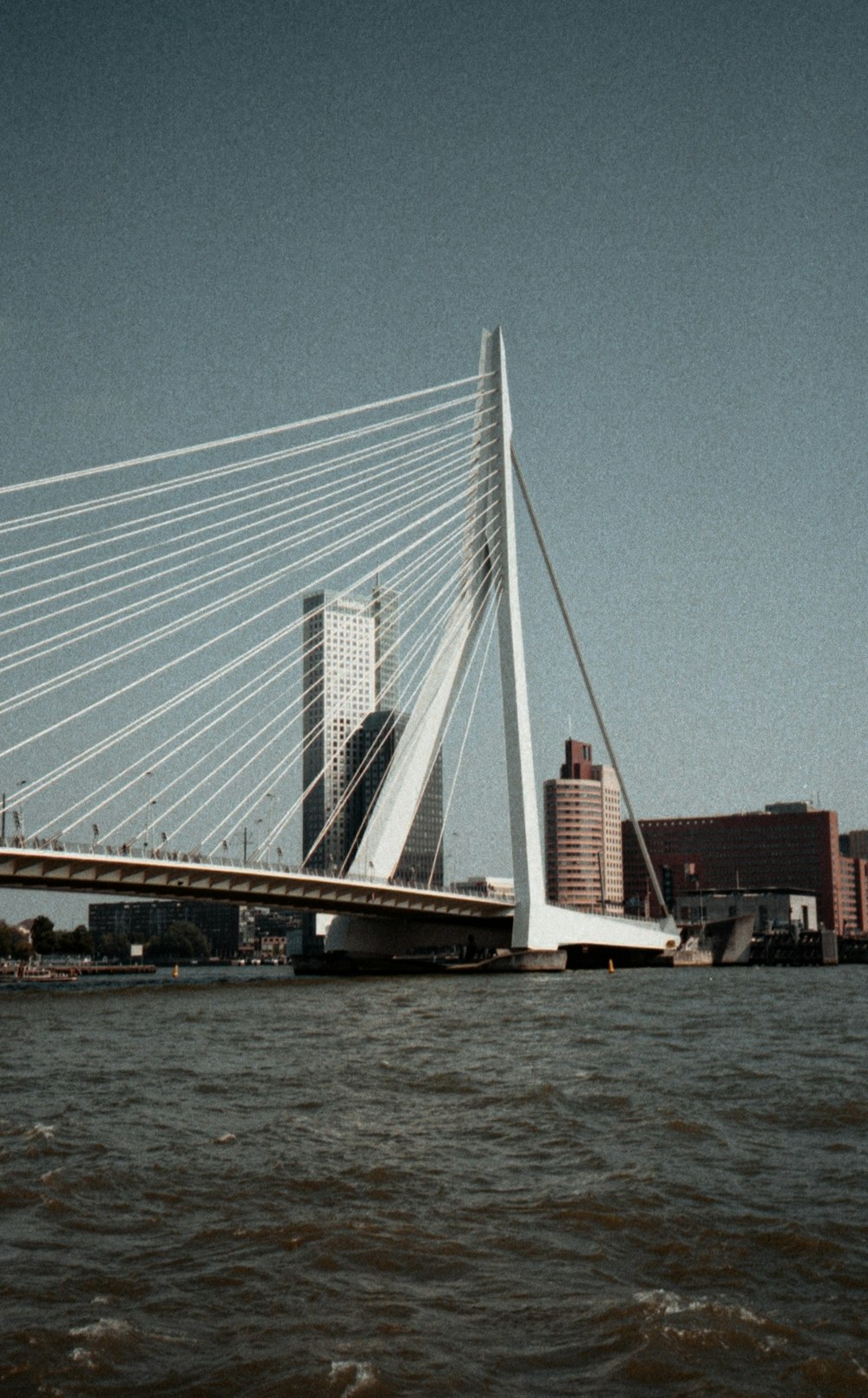 a large bridge spanning over a body of water