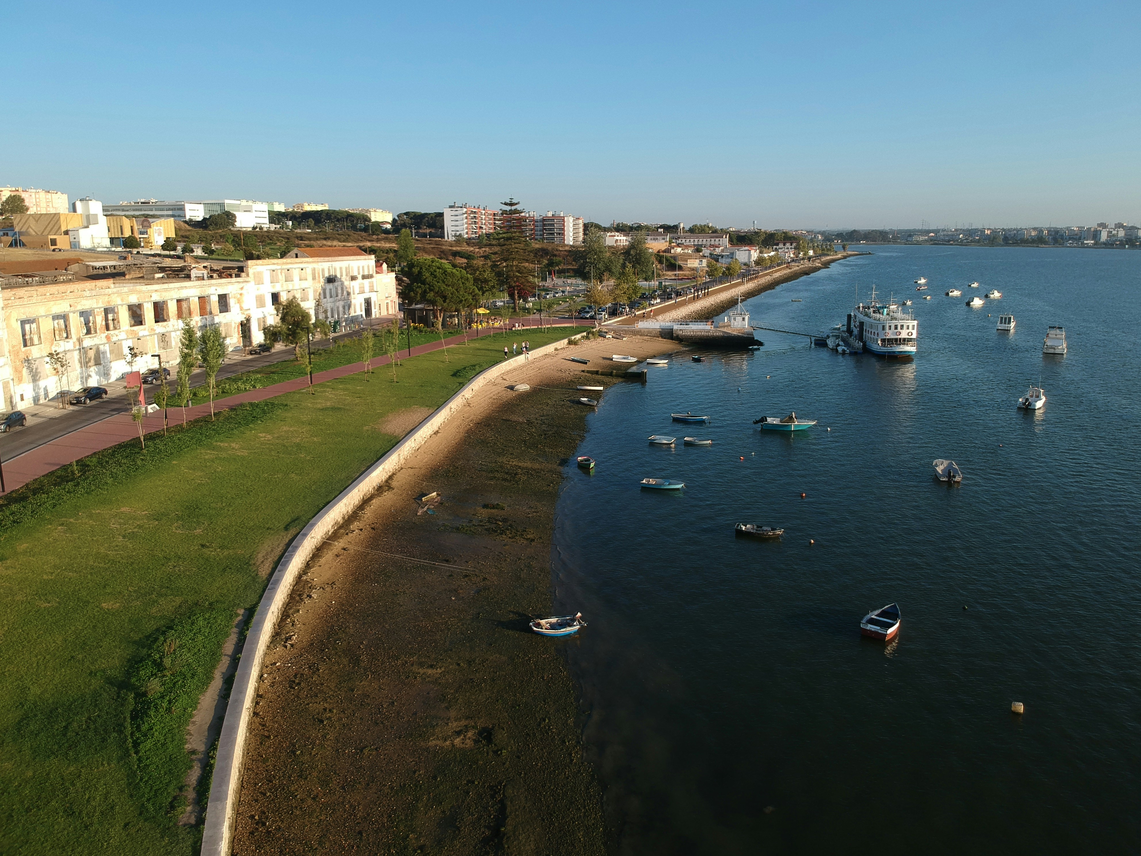 a body of water with boats in it
