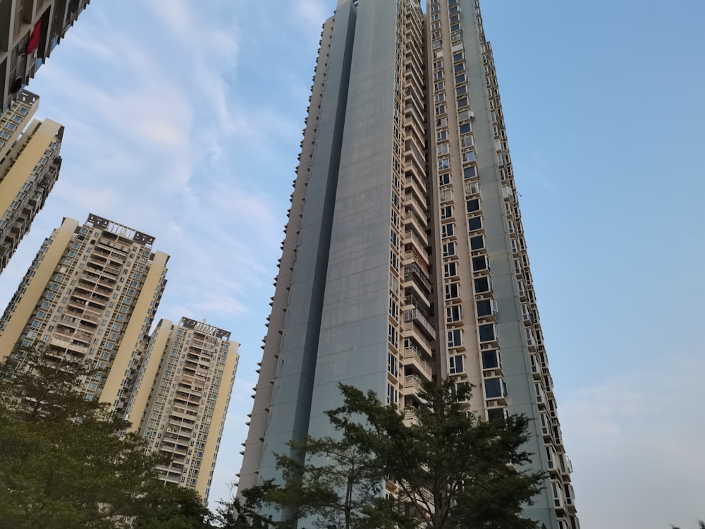 a very tall building with a lot of windows