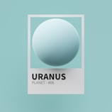 An artistic outline of the planet Uranus with delicate star patterns surrounding it.