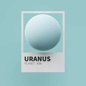 a picture of a round object with the name uranus on it