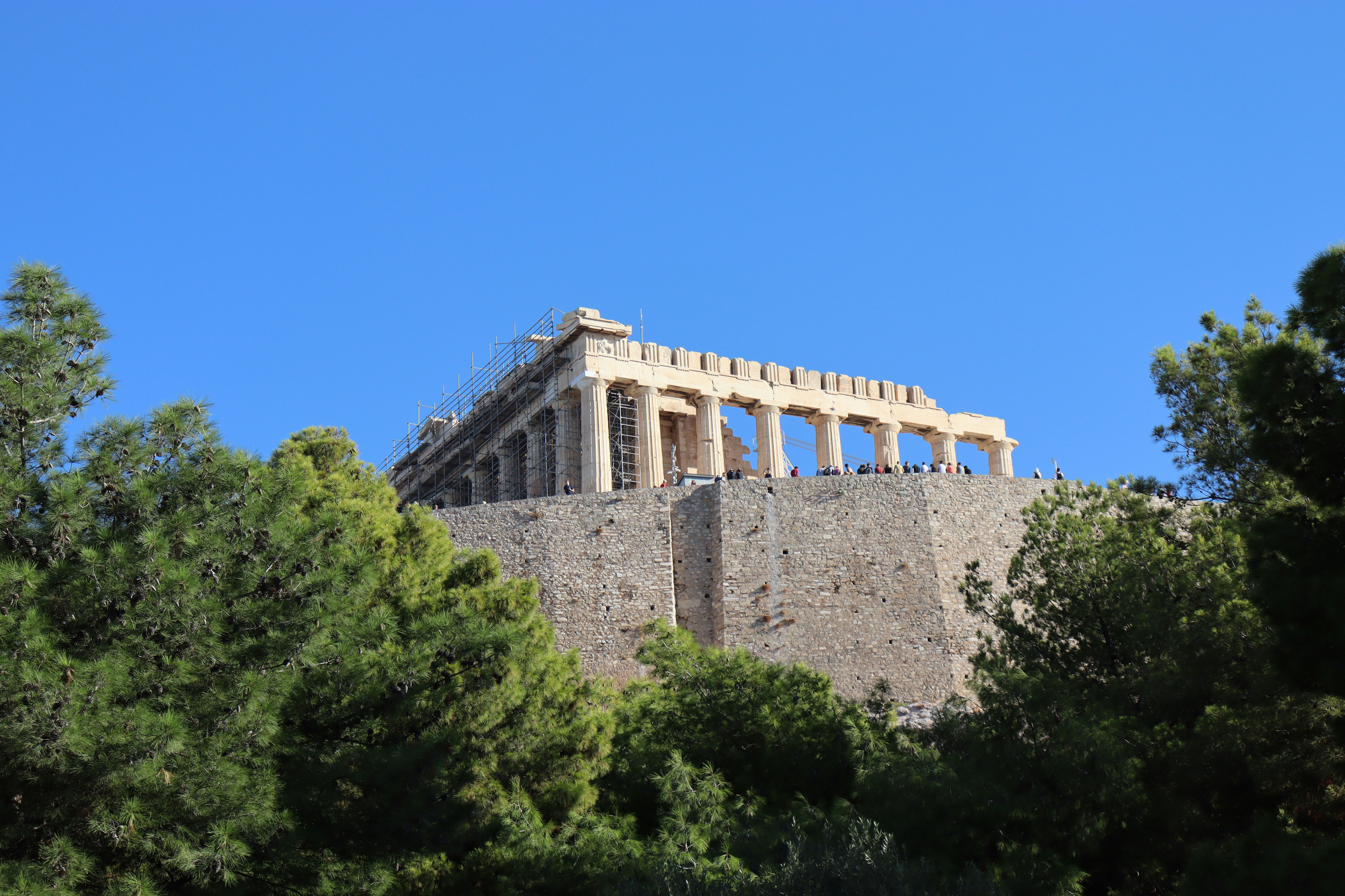 a very tall building sitting on top of a hill, Acropolis, Athens