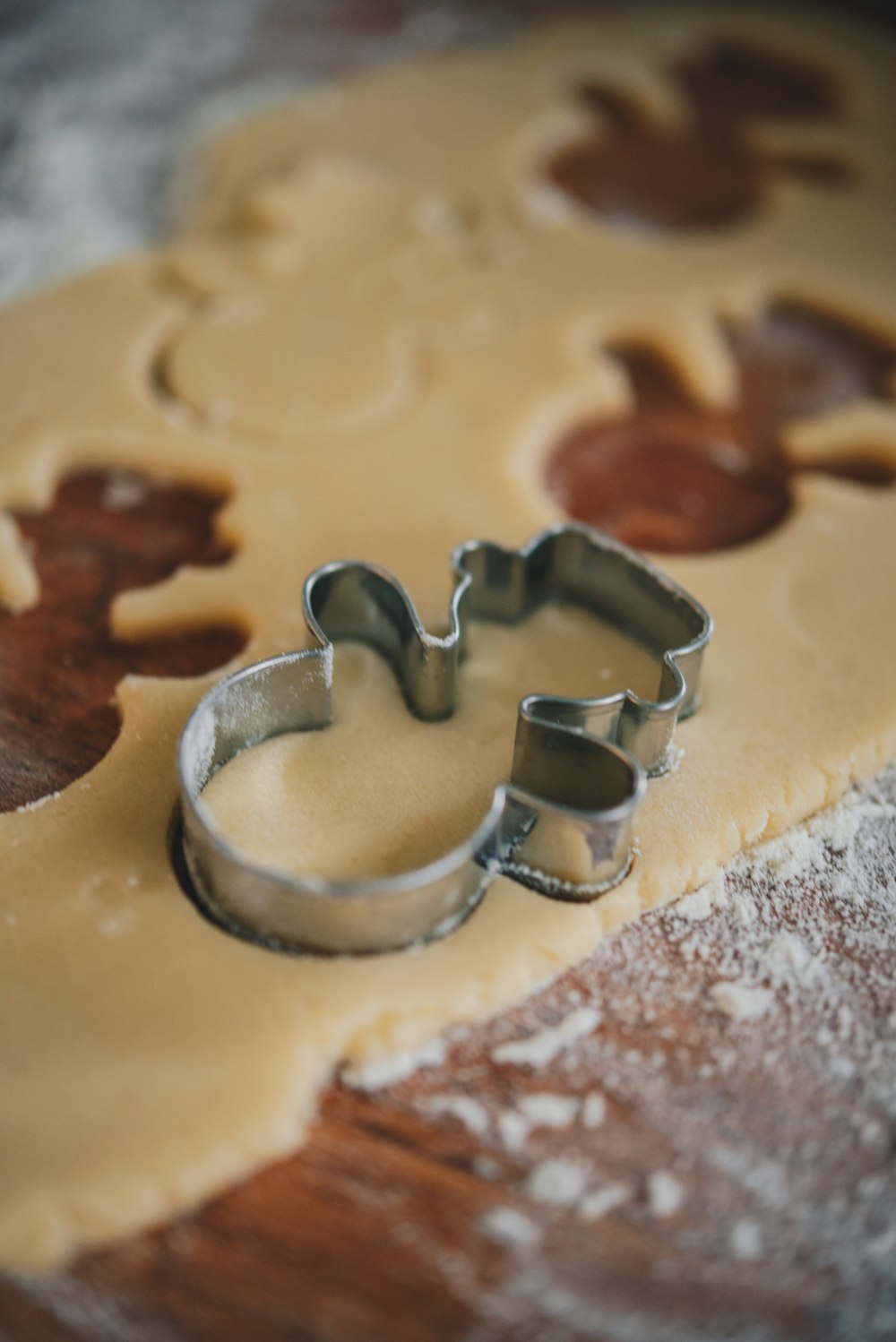 a cookie cutter sitting on top of a cookie