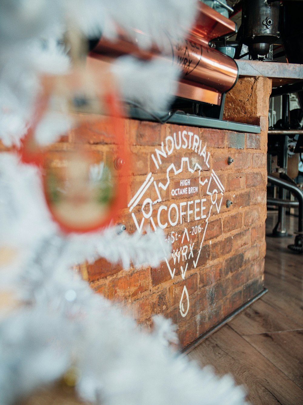 a brick wall with writing on it