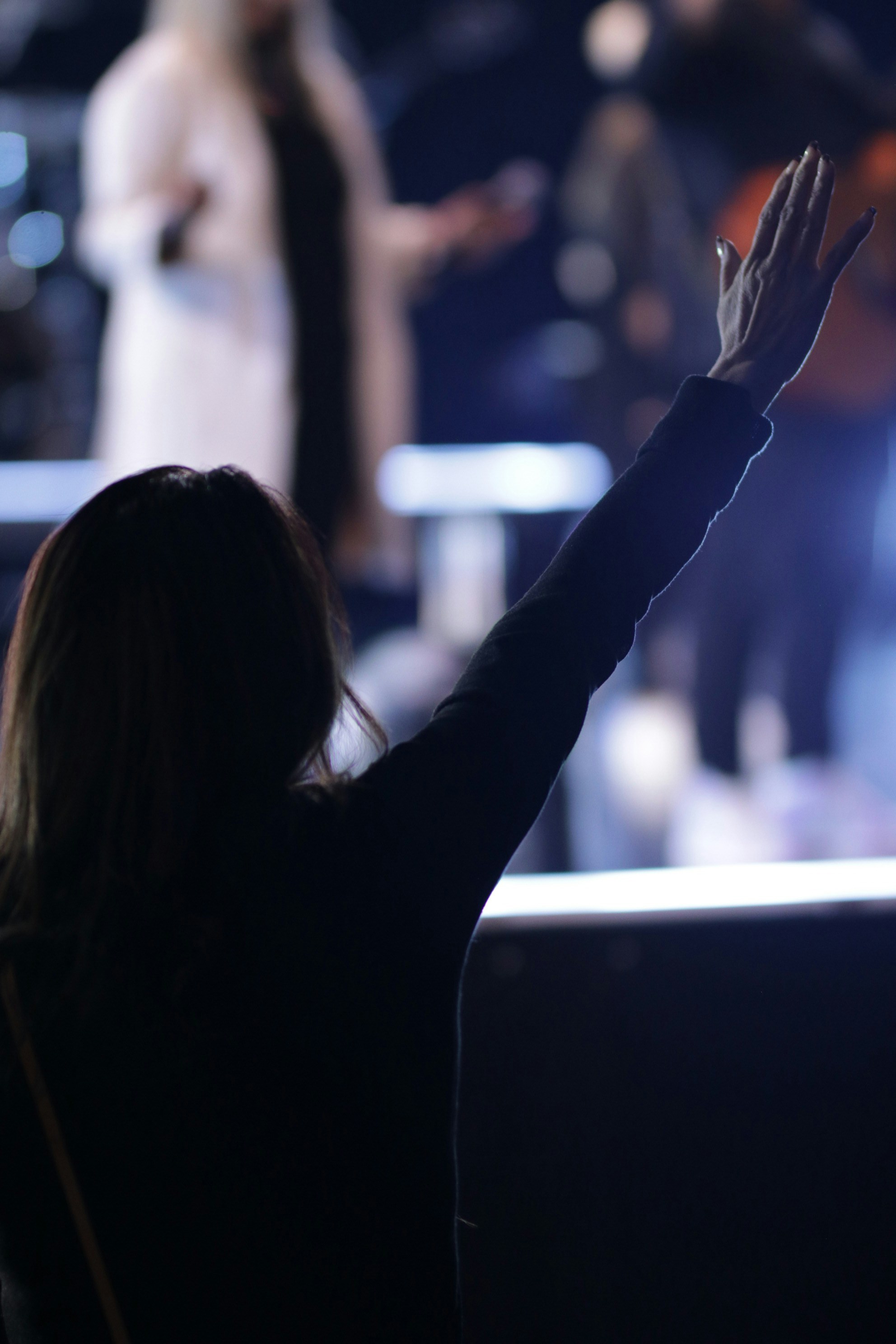 a woman looking at the camera