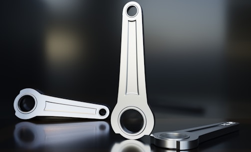 a close up of a metal object on a table