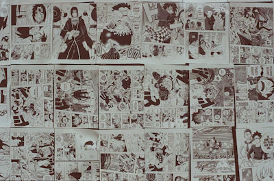 A cinematic collage featuring iconic anime characters like Luffy, Naruto, Goku, Sung Jin-Woo, and Gojo in dynamic poses.